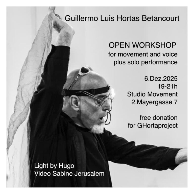 Open Workshop mit Guillermo Luis Hortas Betancourt